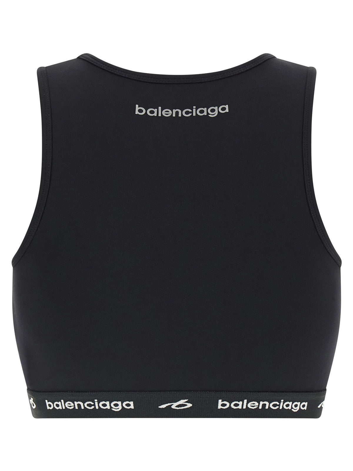 Balenciaga Schwarzer Sport-BH aus Polyamid