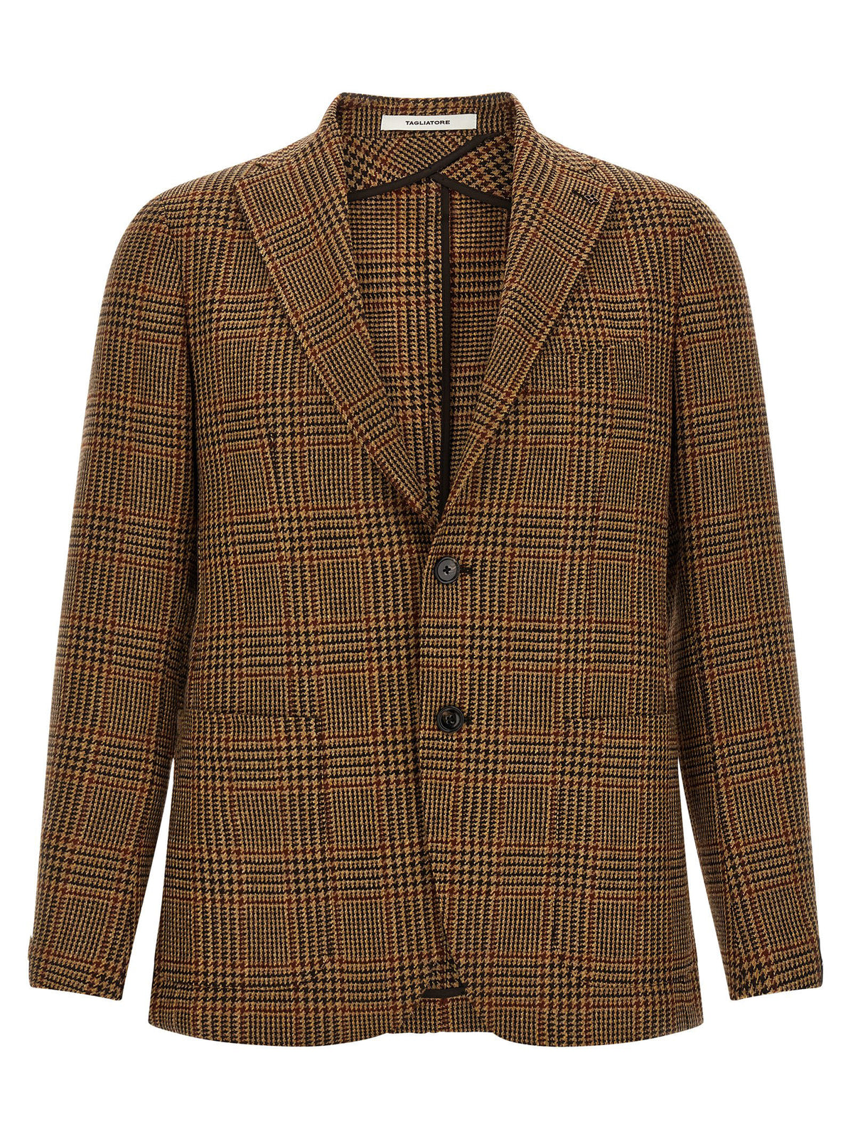 Tagliatore Brauner Blazer aus reiner Schurwolle