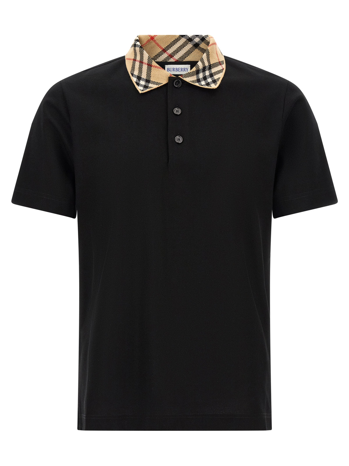 Burberry Schwarzes Baumwoll-Poloshirt