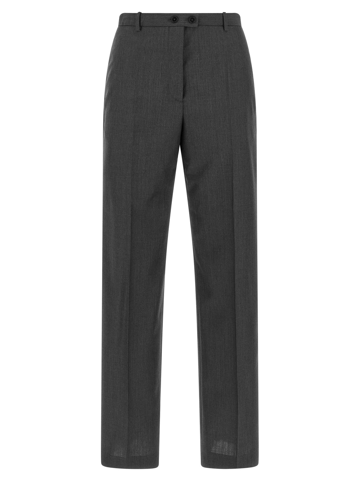 Jil Sander Graue Wollstoffhose