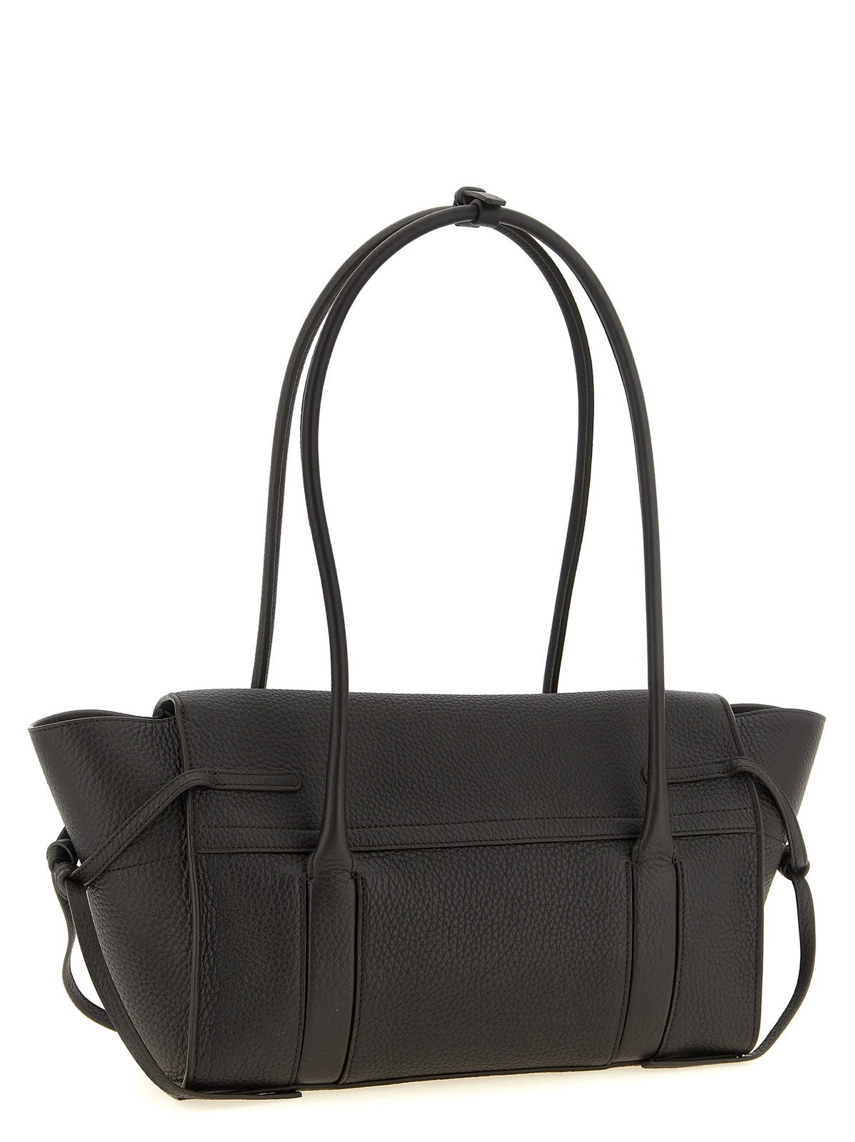 Mulberry Schwarze Kalbsleder-Schultertasche