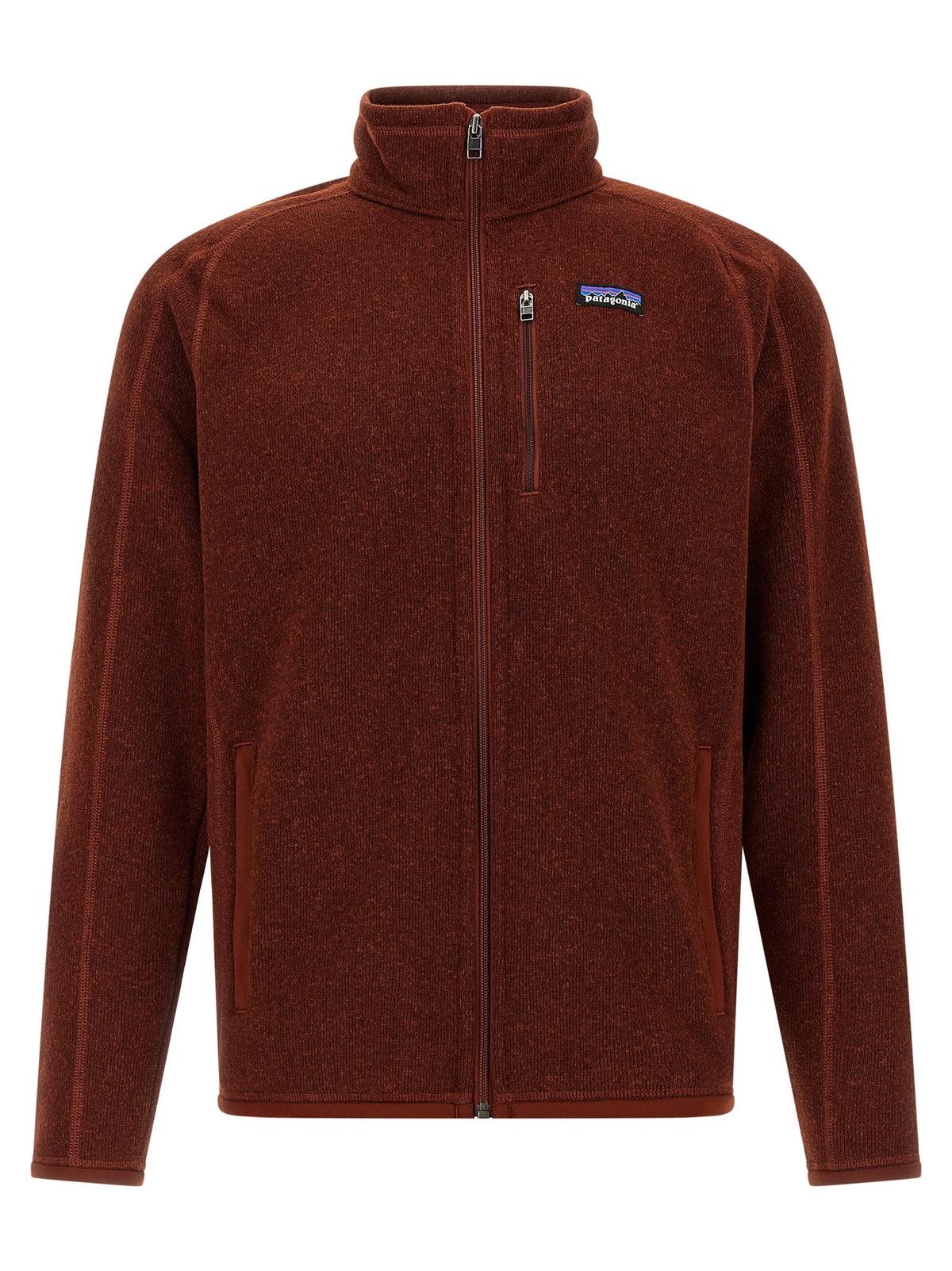 PATAGONIA Rote Polyester-Jacke in voller Länge