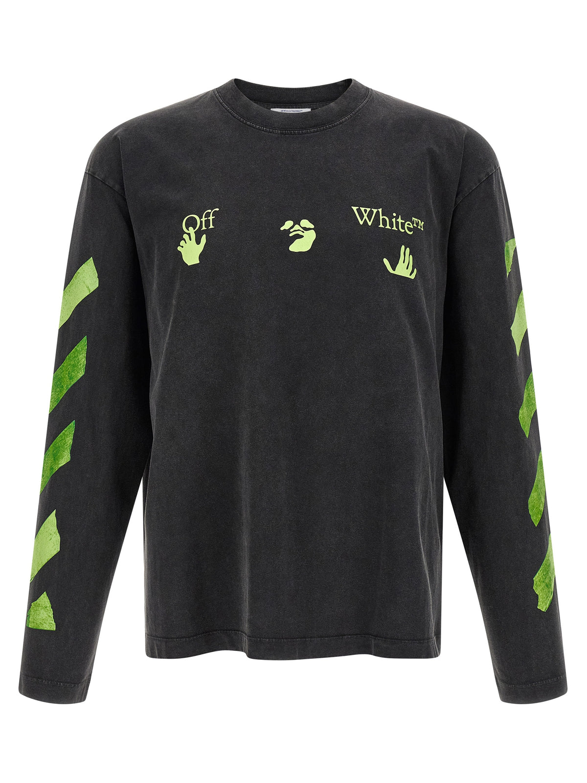 Off-White Schwarzes Baumwoll-T-Shirt