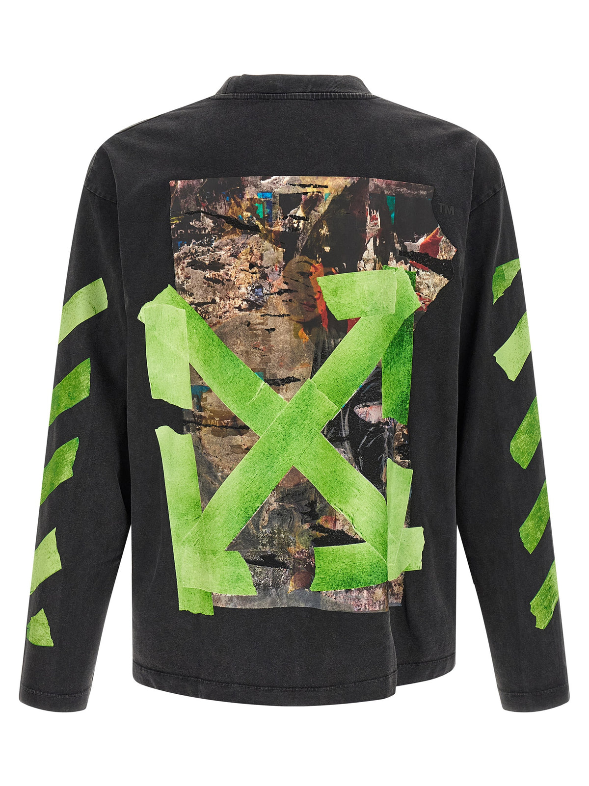 Off-White Schwarzes Baumwoll-T-Shirt