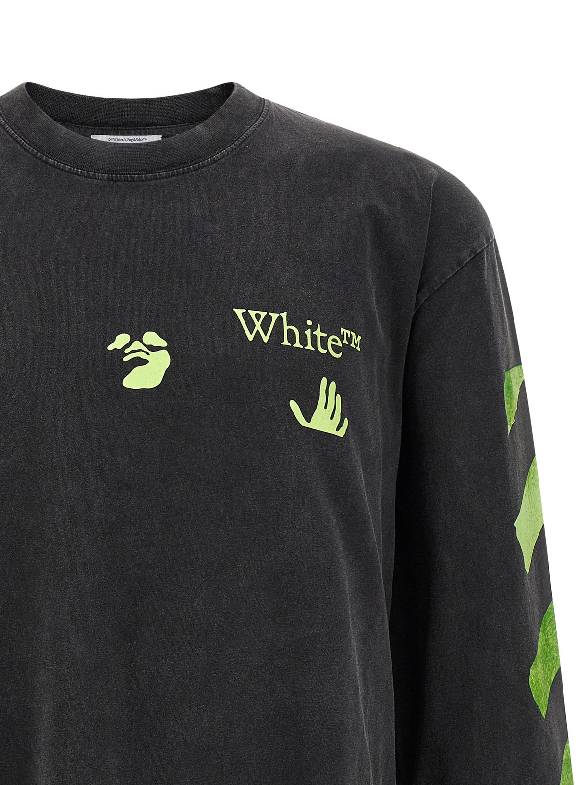 Off-White Schwarzes Baumwoll-T-Shirt