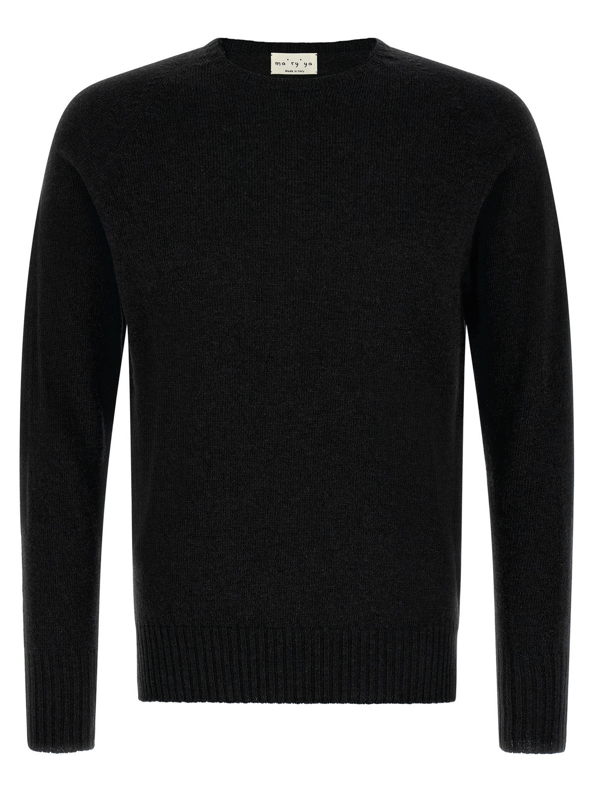 MA'RY'YA Schwarzer Kaschmir-Cardigan