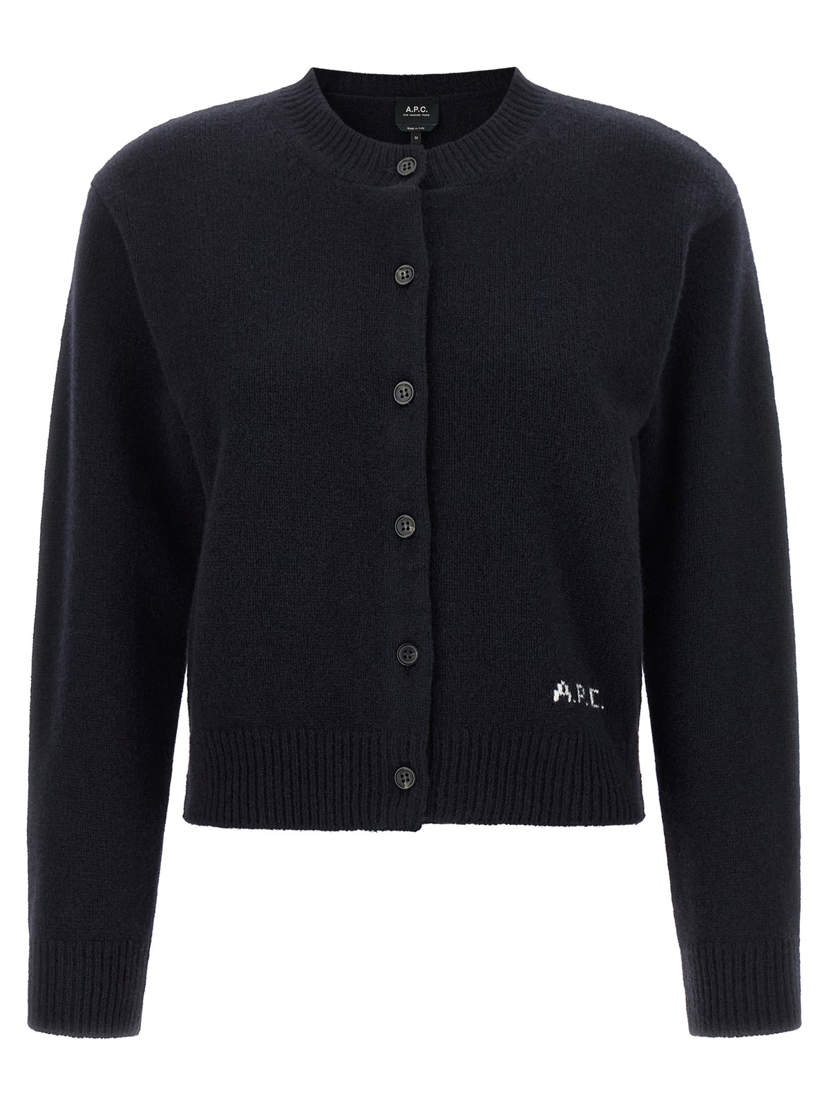 A.P.C. Blauer Wollcardigan