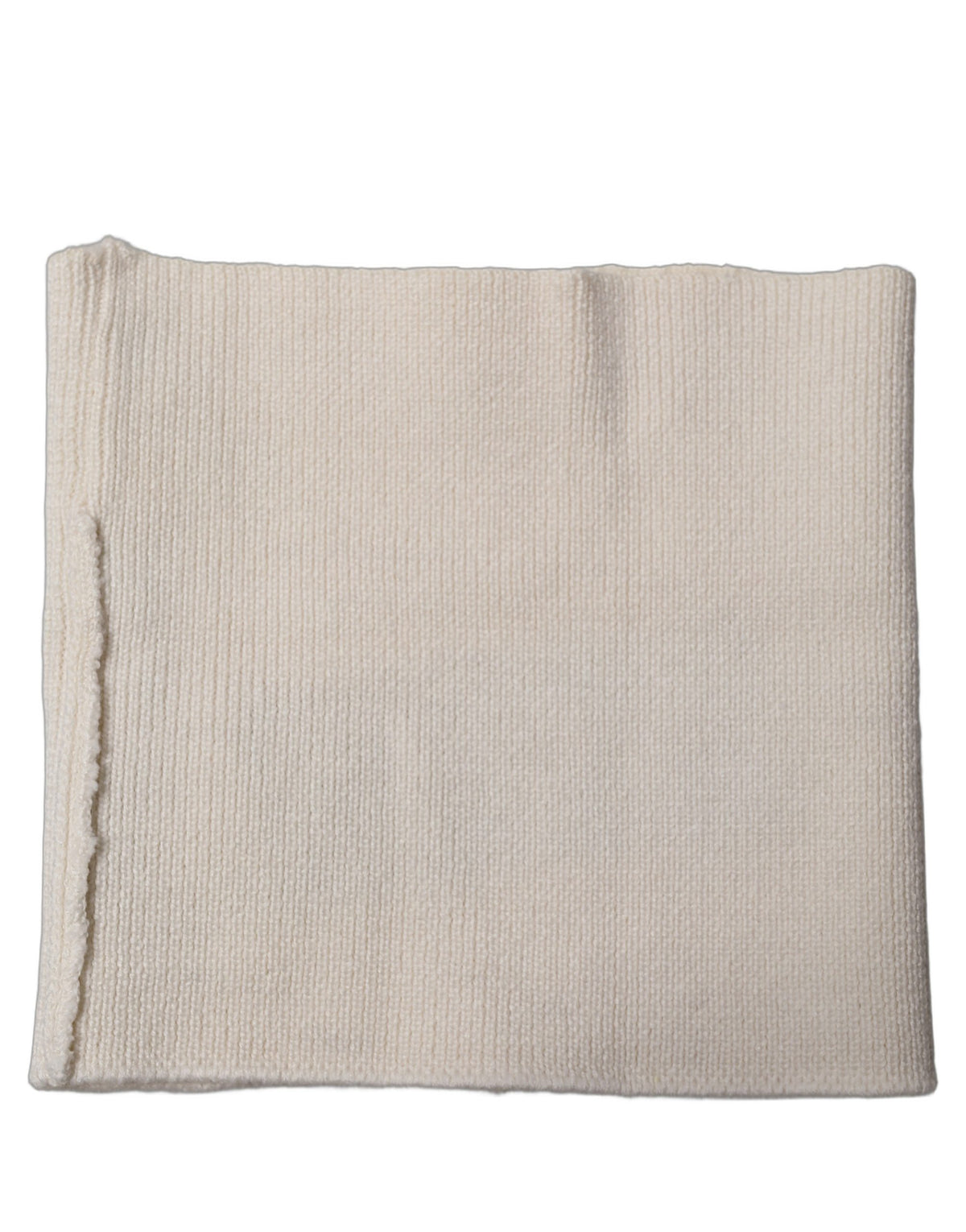 Dolce & Gabbana Herren-Schal aus weißem Polyester-Strick