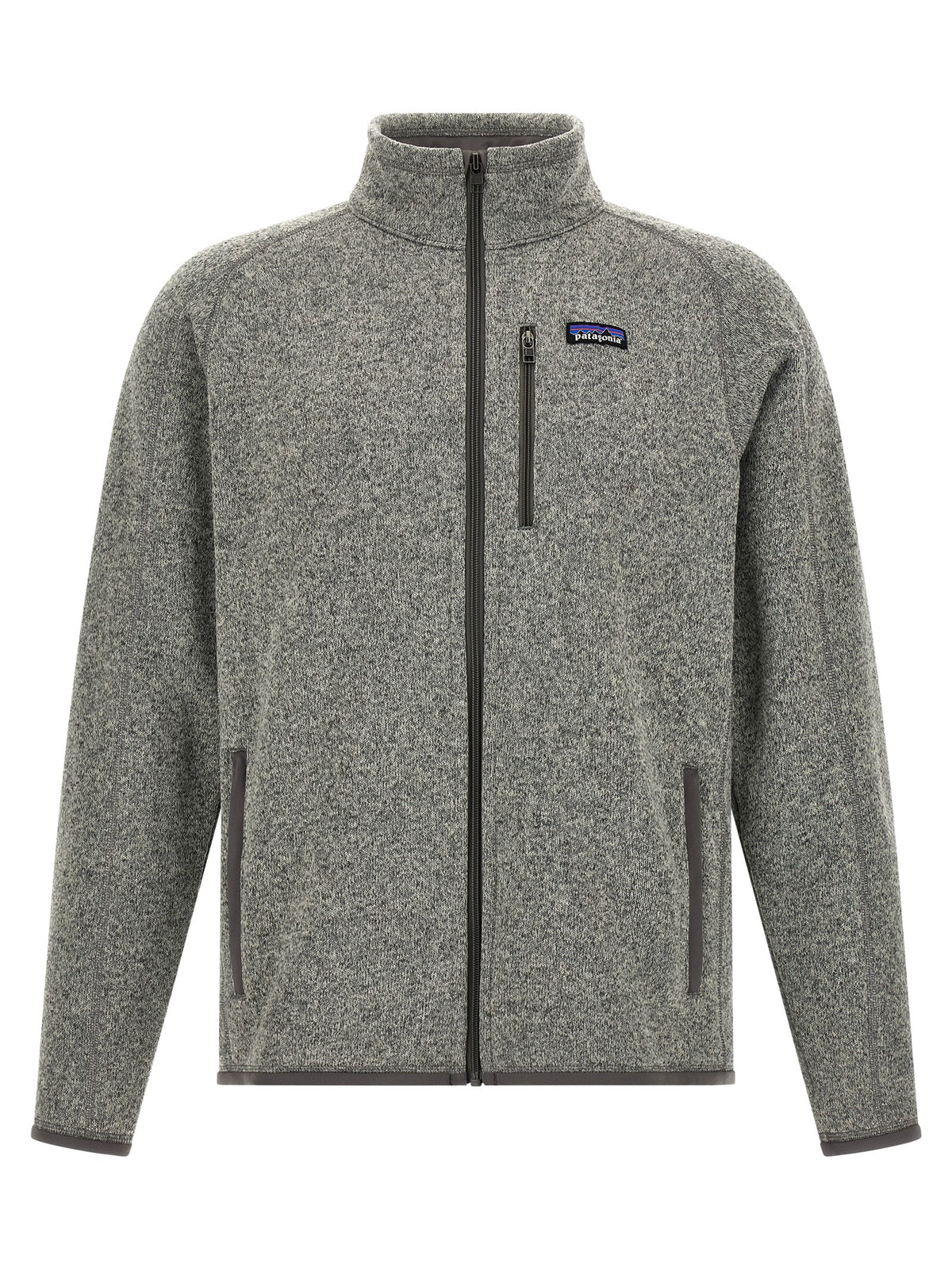 PATAGONIA Graue Polyester-Jacke in voller Länge