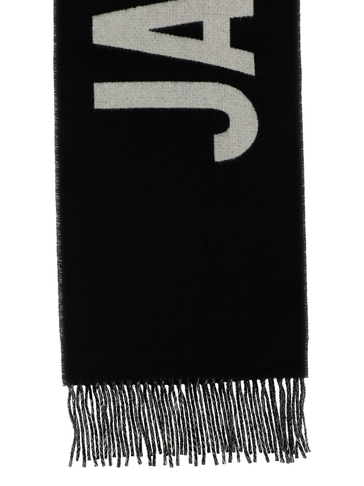 Jacquemus Schwarzer Woll-Foulard