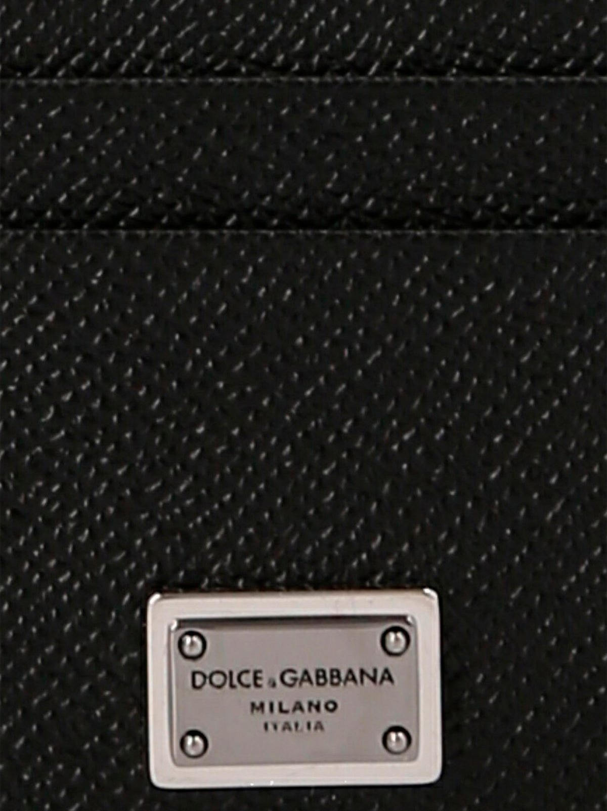 Dolce & Gabbana Schwarzer Kalbsleder-Kartenetui