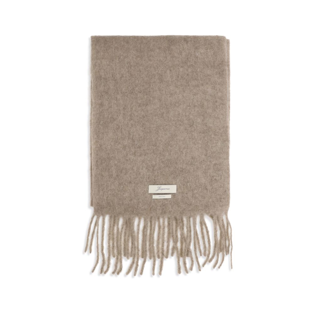 Jacquemus Beige Mohair Schal