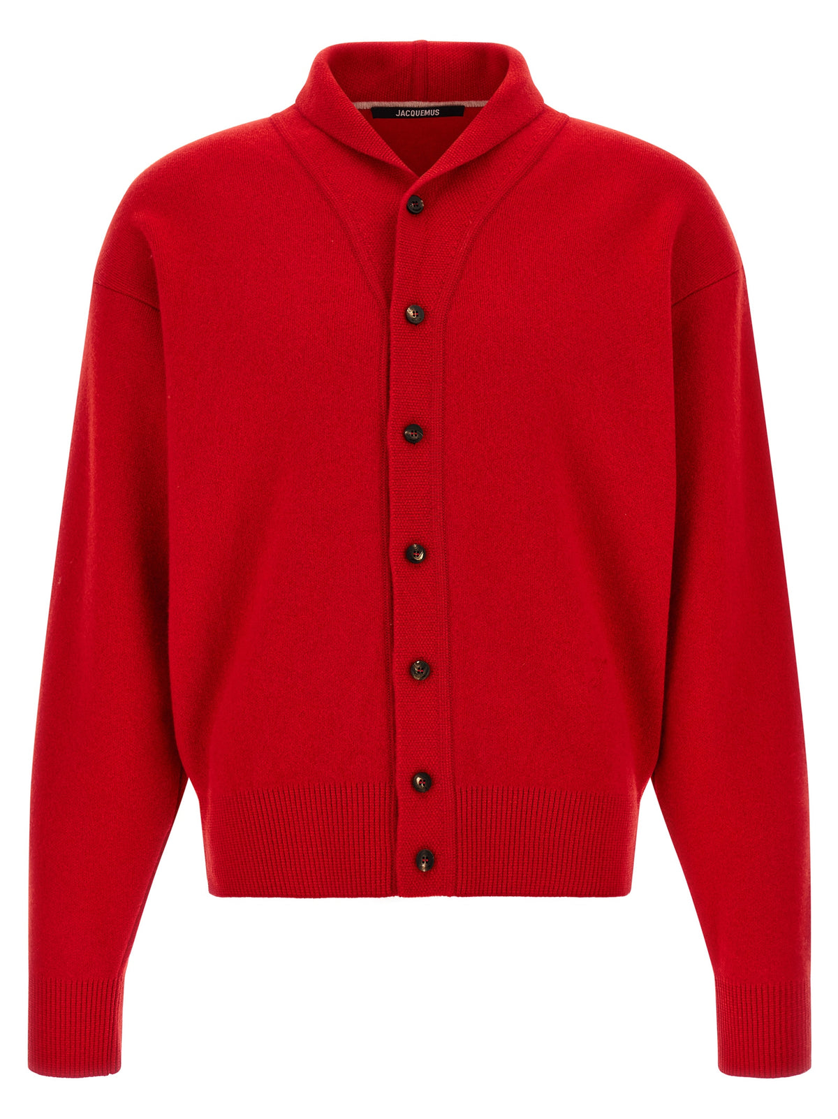 Jacquemus Roter Cardigan aus Merinowolle