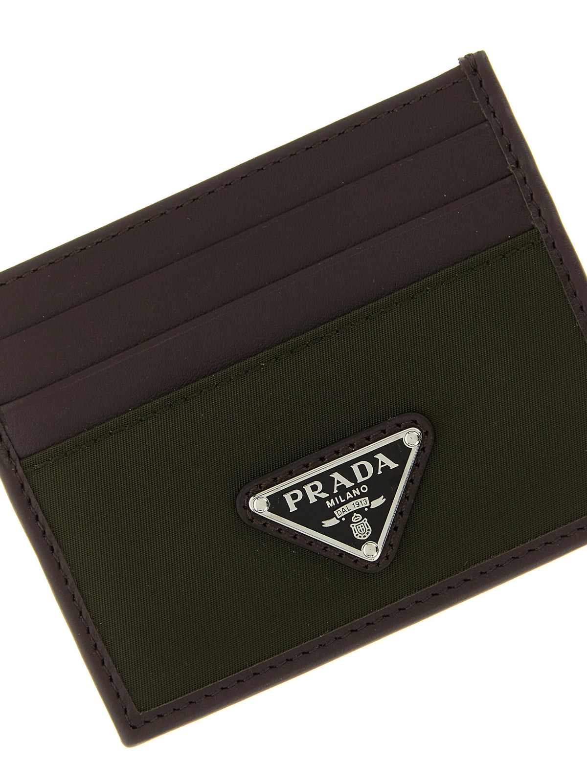 Prada Bicolor Recycled Polyamide Kartenetui