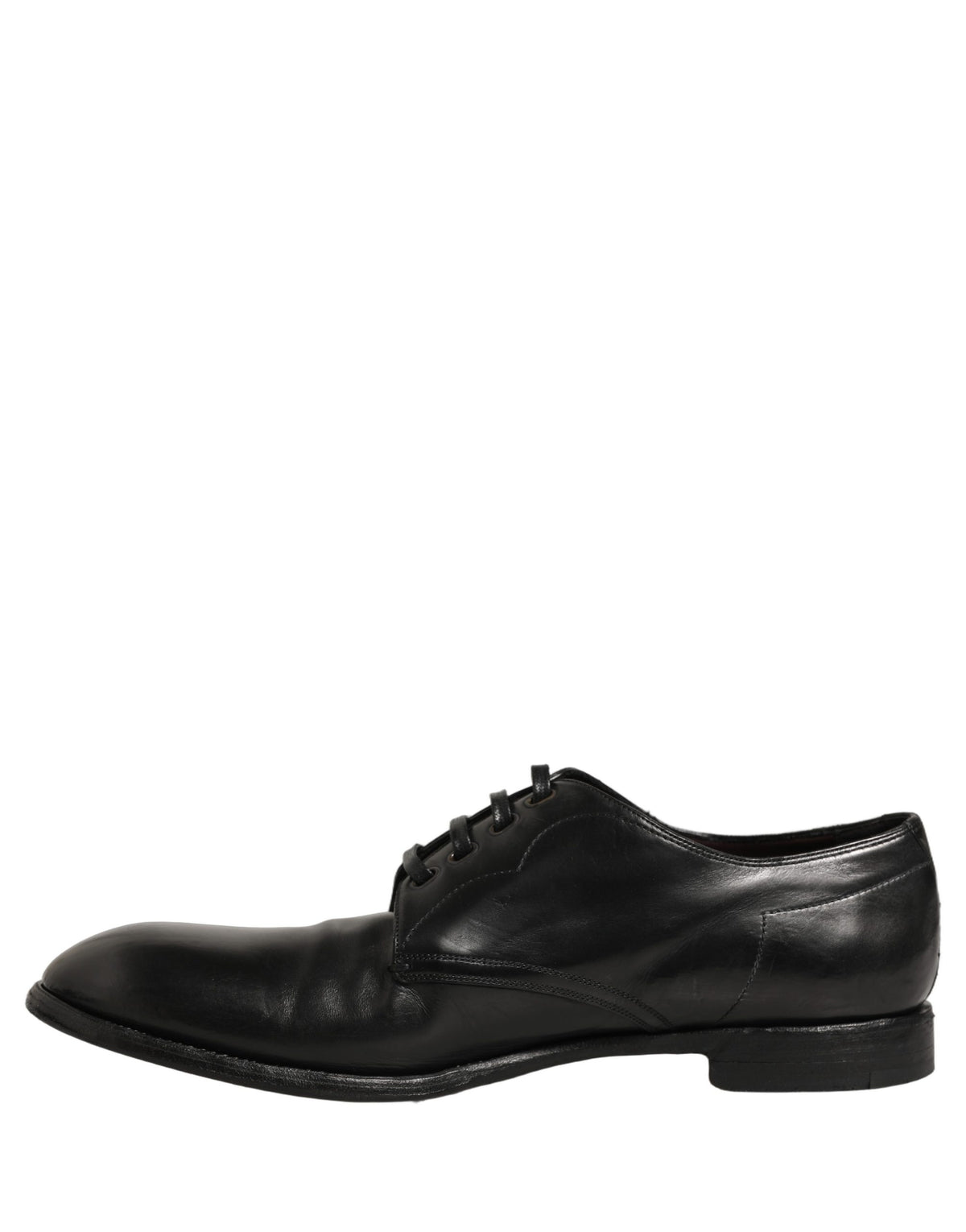 Dolce & Gabbana Schwarze Derby-Schuhe aus Kalbsleder für Herren