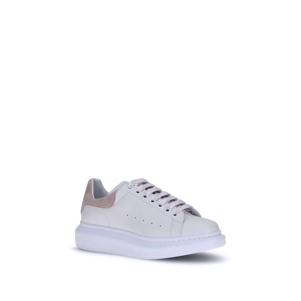 Alexander McQueen Weiße Bos Taurus Kalbsleder Plateau-Sneaker