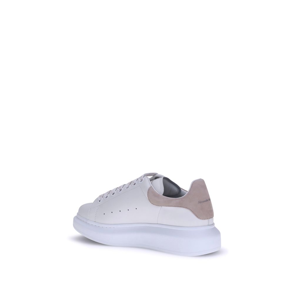 Alexander McQueen Weiße Bos Taurus Kalbsleder Plateau-Sneaker