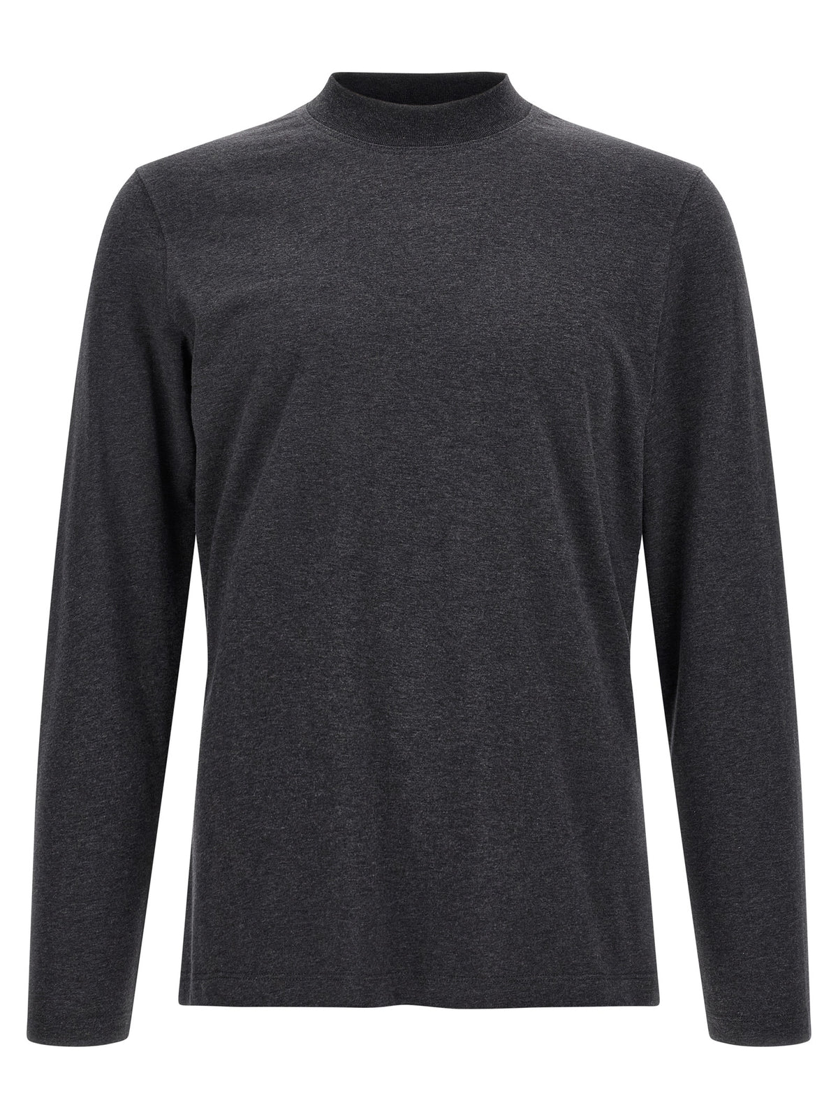 Brunello Cucinelli Graues Baumwoll-T-Shirt