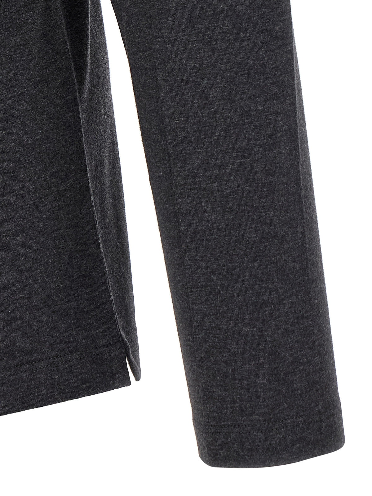Brunello Cucinelli Graues Baumwoll-T-Shirt