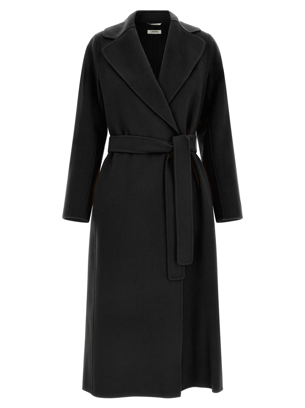'S Max Mara Schwarzer Wollmantel