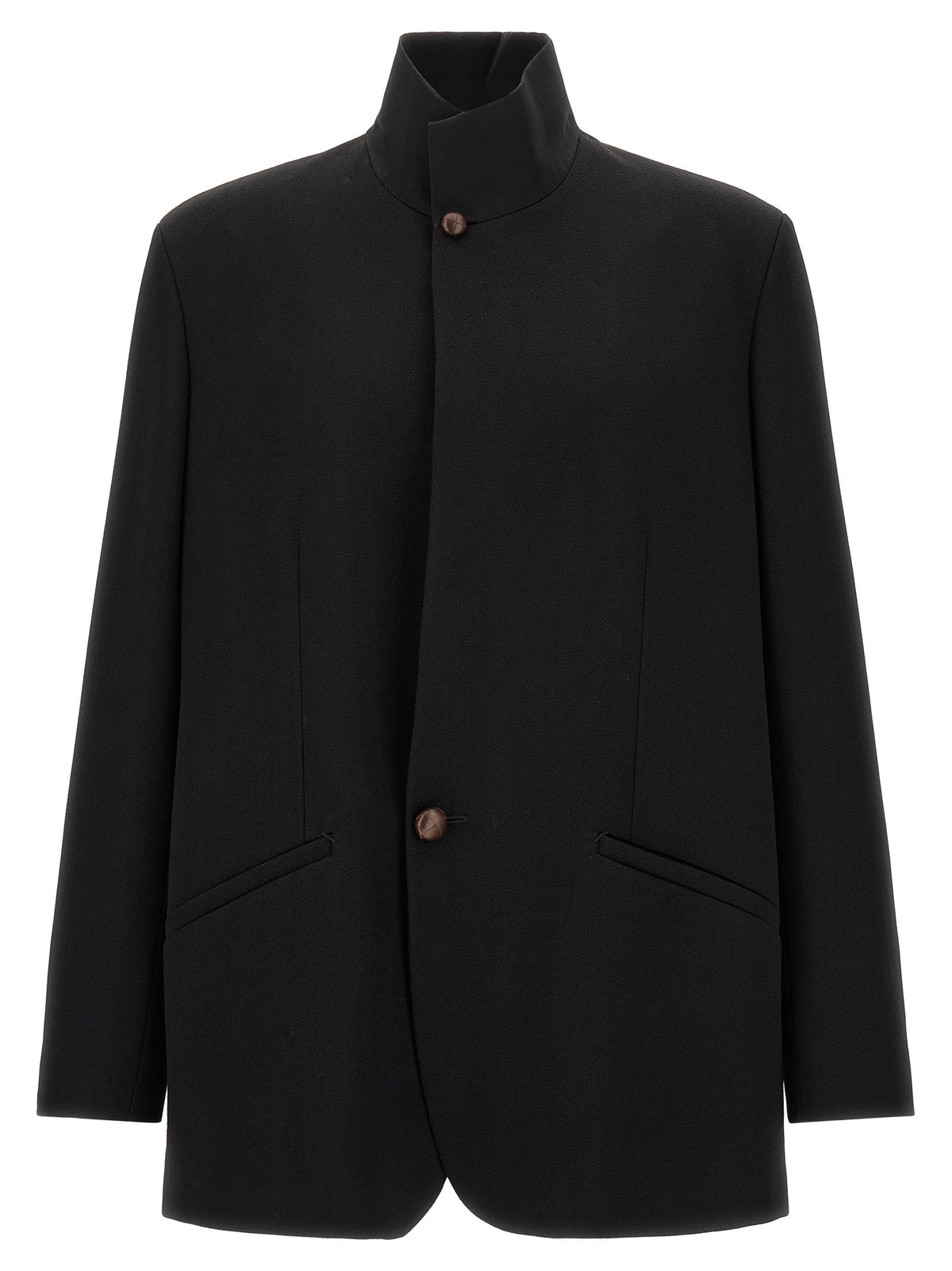 ZEGNA Schwarzer Wollblazer
