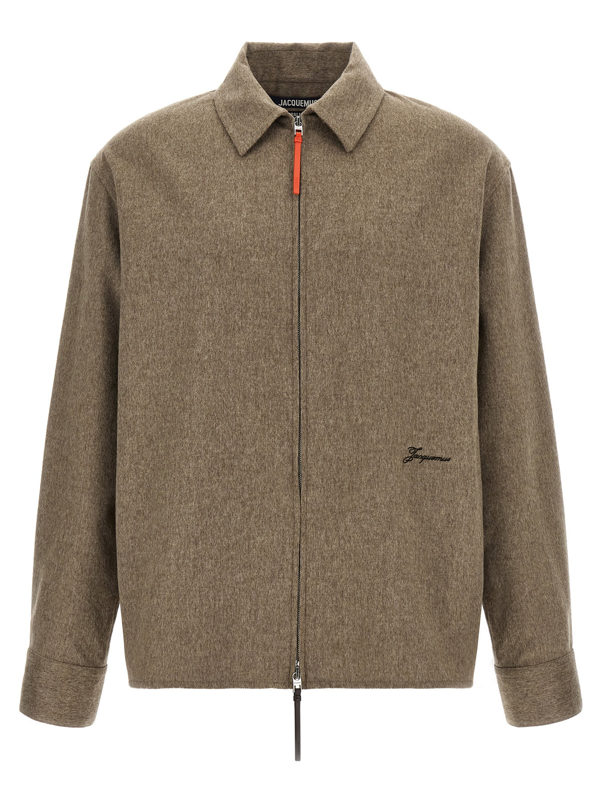 Jacquemus Bluse aus reiner Schurwolle in Beige
