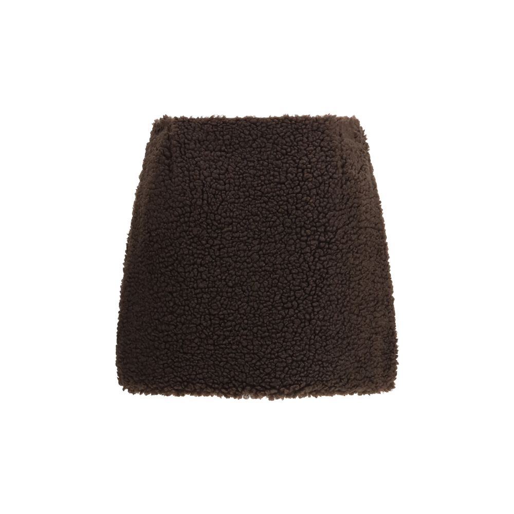 Moncler Brauner Minirock aus Polyester