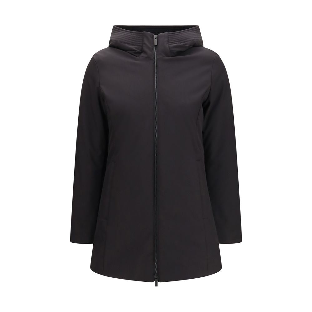 Woolrich Schwarzer Parka aus Polyester