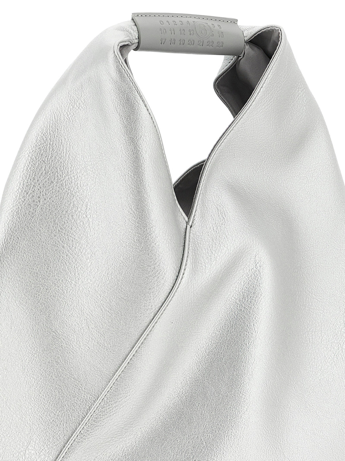 MM6 Maison Margiela Silberne Handtasche aus Polyethylen