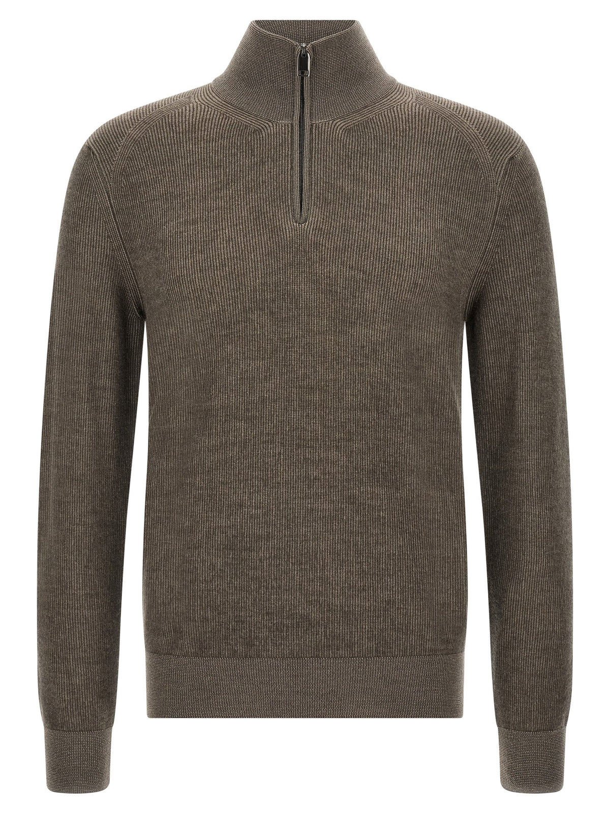 Brioni Brauner Kaschmir-Strickjacke