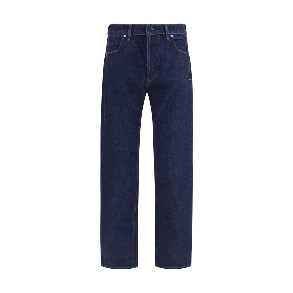 Stone Island Blaue Jeans aus Baumwolle im geraden Schnitt