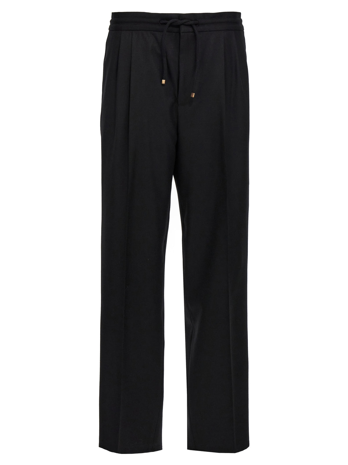 Brunello Cucinelli Schwarze Woll-Freizeithose