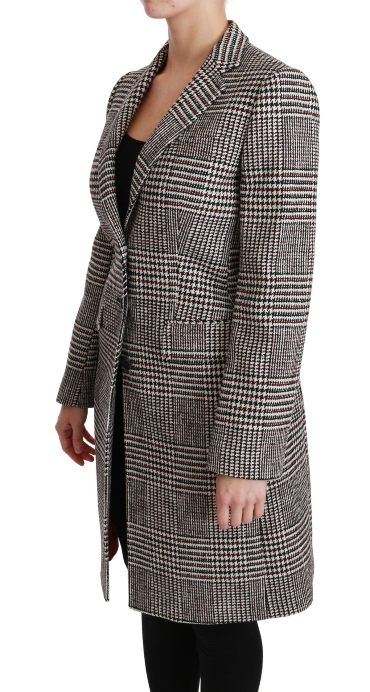 Dolce & Gabbana Multicolor Trench Knielange Jacke Mantel