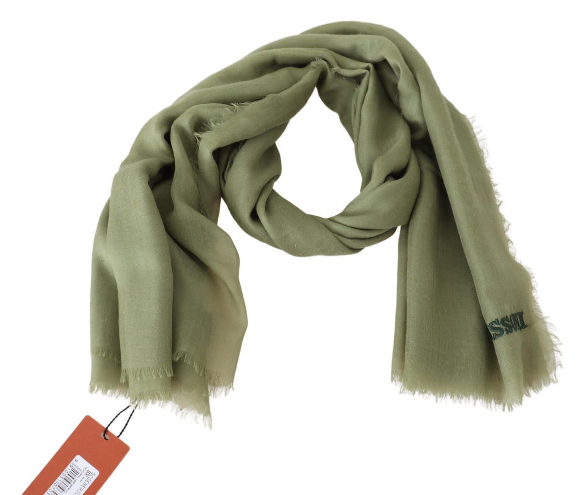 Missoni Grüner Kaschmir-Unisex-Halstuchschal