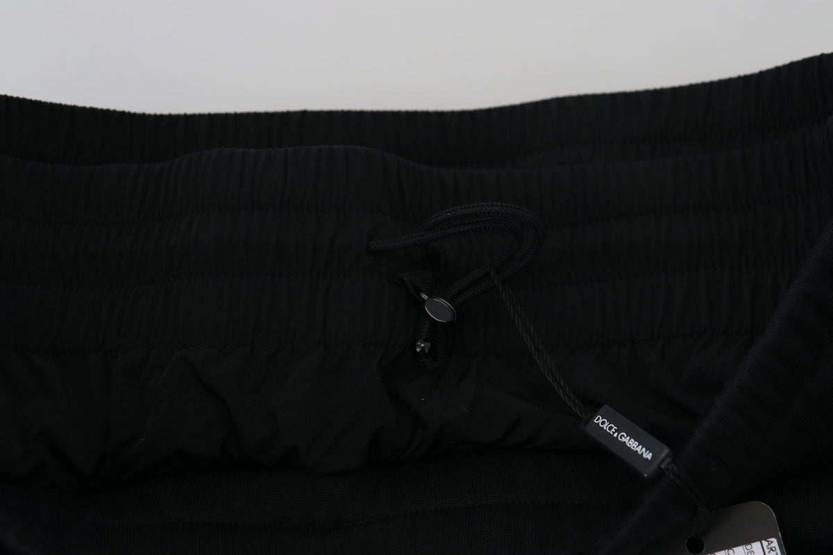 Dolce & Gabbana Schwarze Bermuda Cargo-Shorts aus Baumwolle