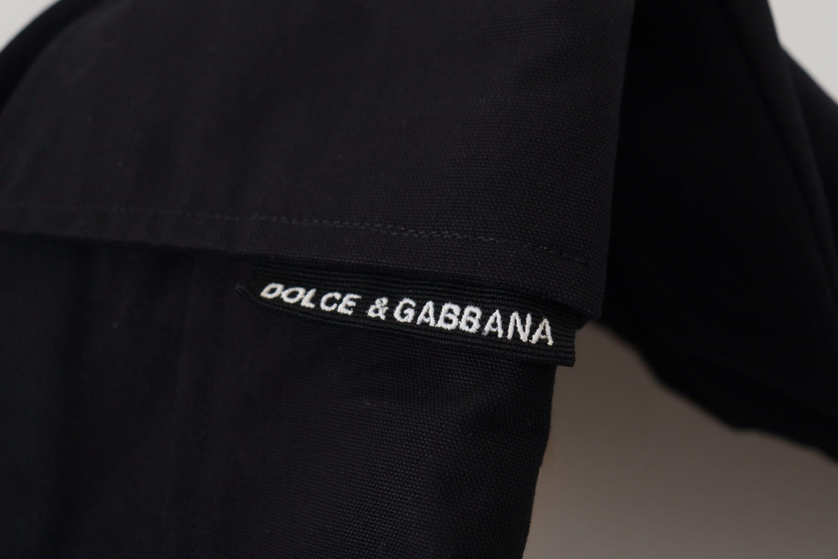 Dolce & Gabbana Schwarze Bermuda Cargo-Shorts aus Baumwolle