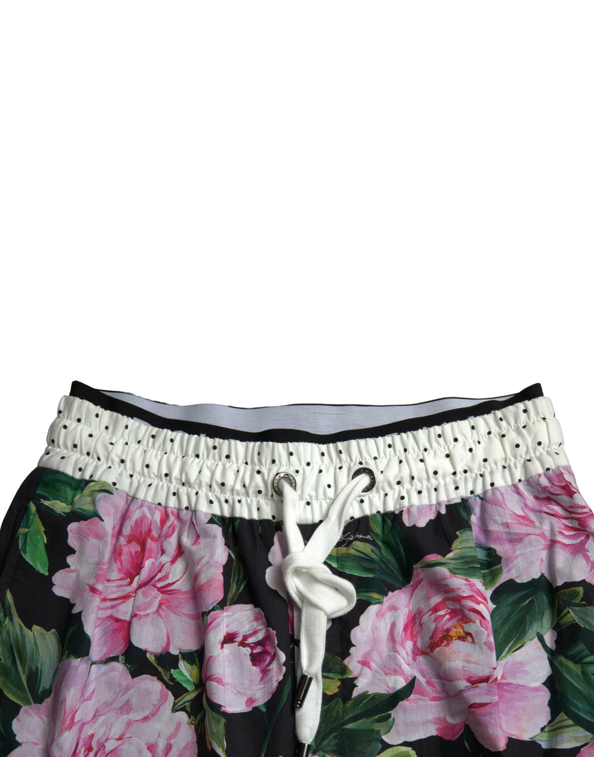 Dolce & Gabbana Multicolor Pfingstrose Jogger Baumwolle Männer Hosen