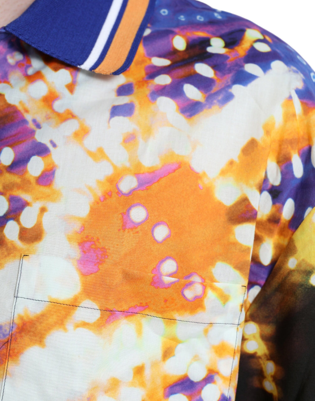 Dolce & Gabbana Multicolor Luminarie Druck Baumwolle Freizeithemd
