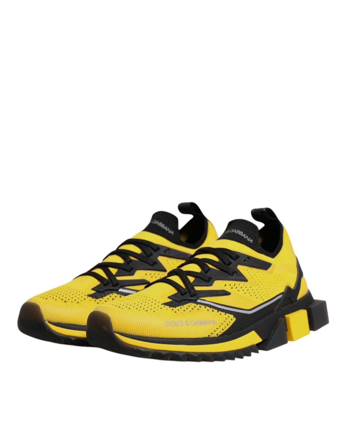 Dolce & Gabbana Gelb SORRENTO Sport Stretch Turnschuhe Schuhe