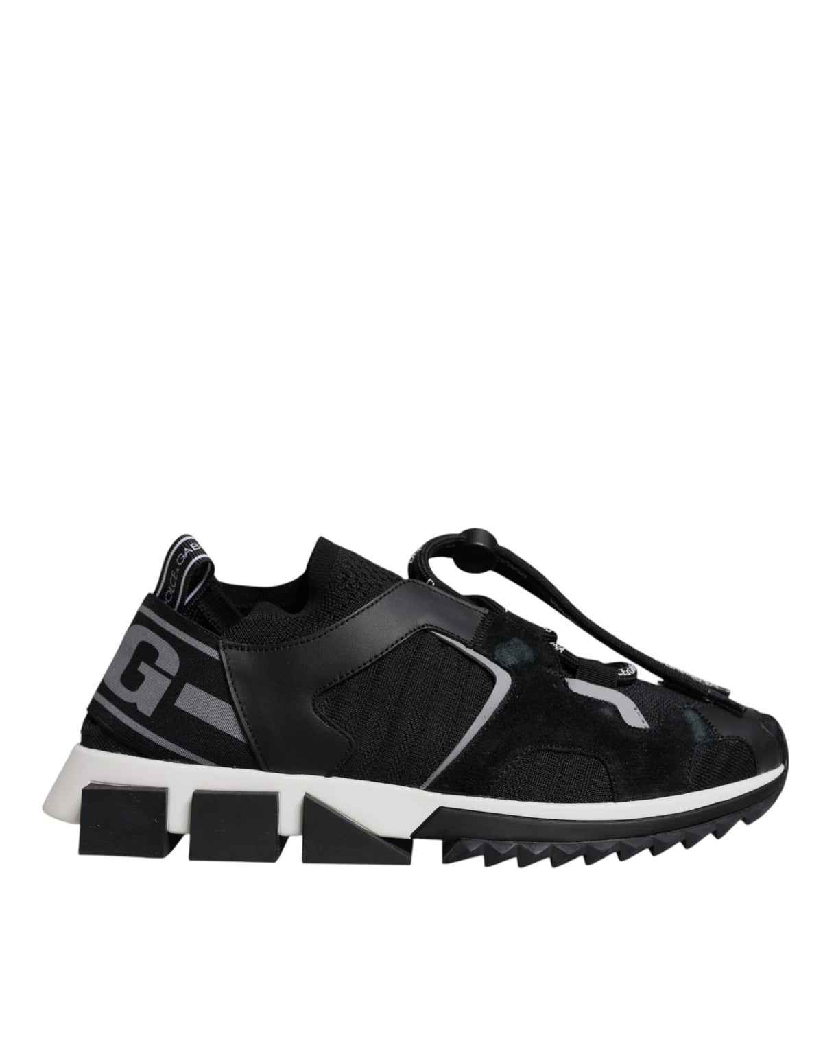 Dolce & Gabbana Schwarze Sorrento-Trekking-Sneakers aus Mesh