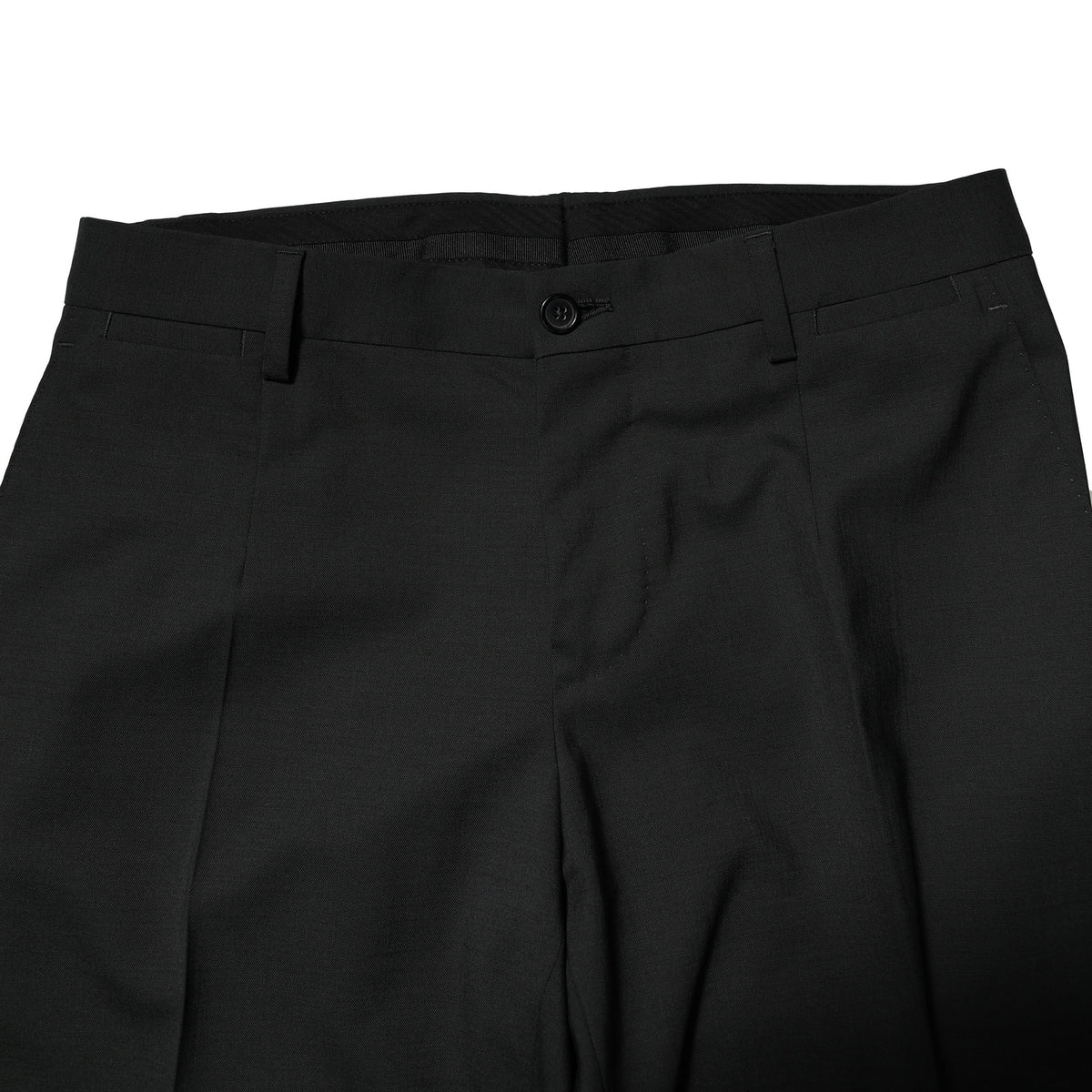 Dolce & Gabbana Schwarzer einreihiger Anzug aus Wolle (2 Teile)