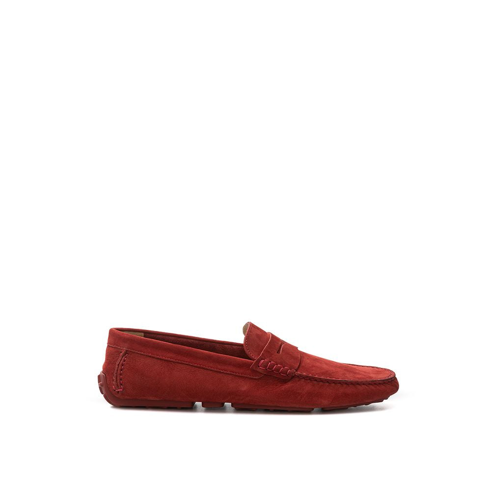 Bally Bordeaux Leder Mokassin