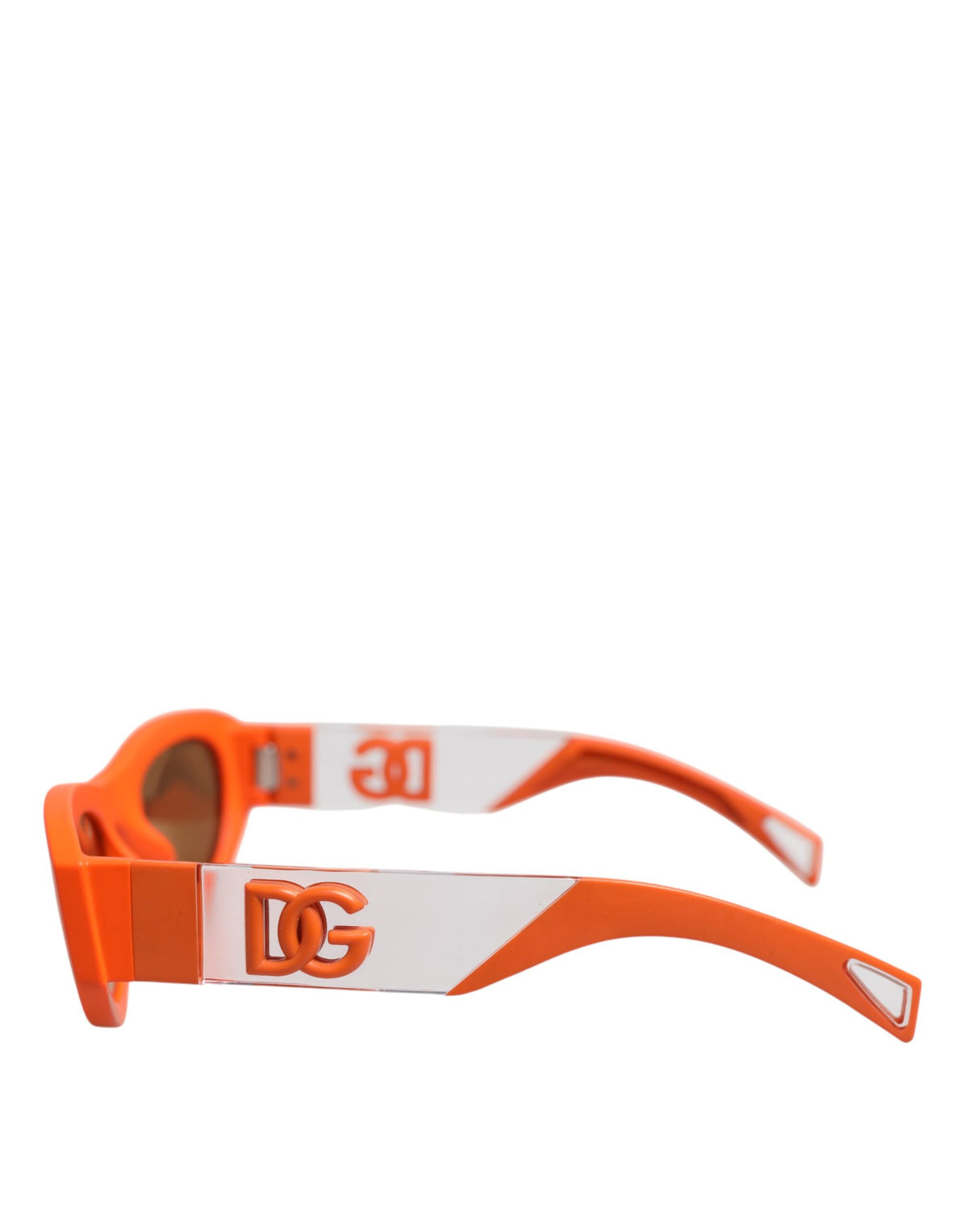 Dolce & Gabbana Orange Reborn To Live Oval Frame Logo Eyewear Sonnenbrille