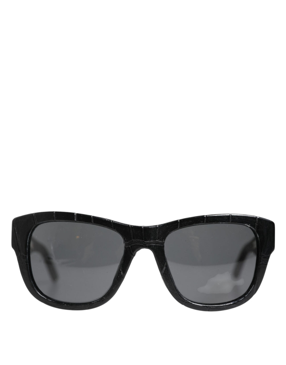 Dolce & Gabbana Schwarze Lederfassung DG4177 Getönte Gläser Sonnenbrille
