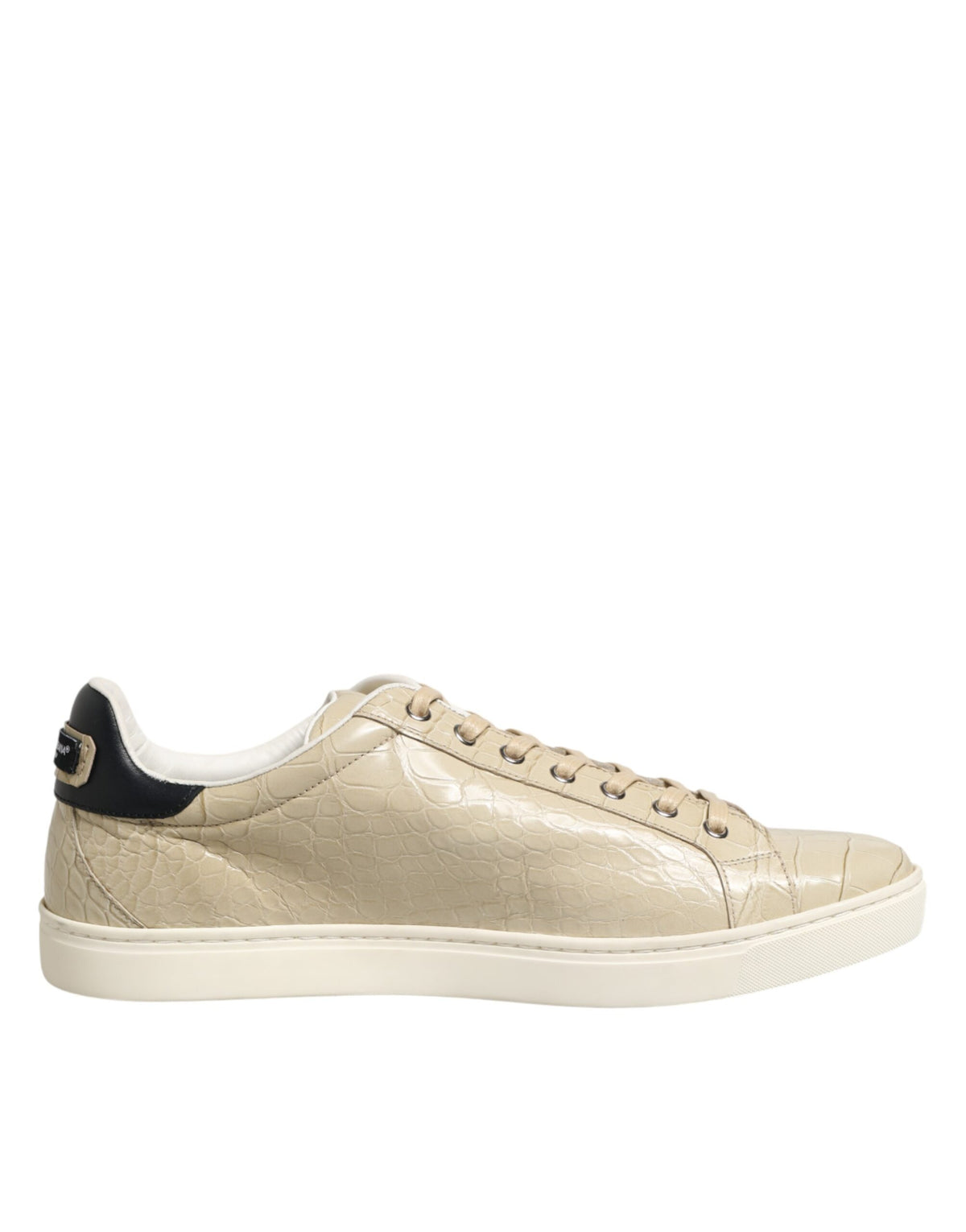 Dolce & Gabbana Beige London Leder-Sneakers