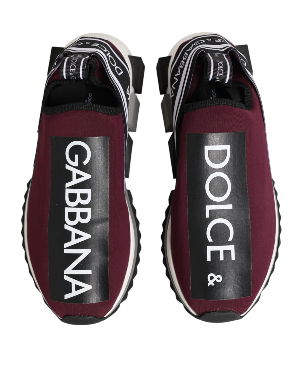 Dolce & Gabbana Bordeauxrote Sorrento Herren-Slip-On-Sneaker