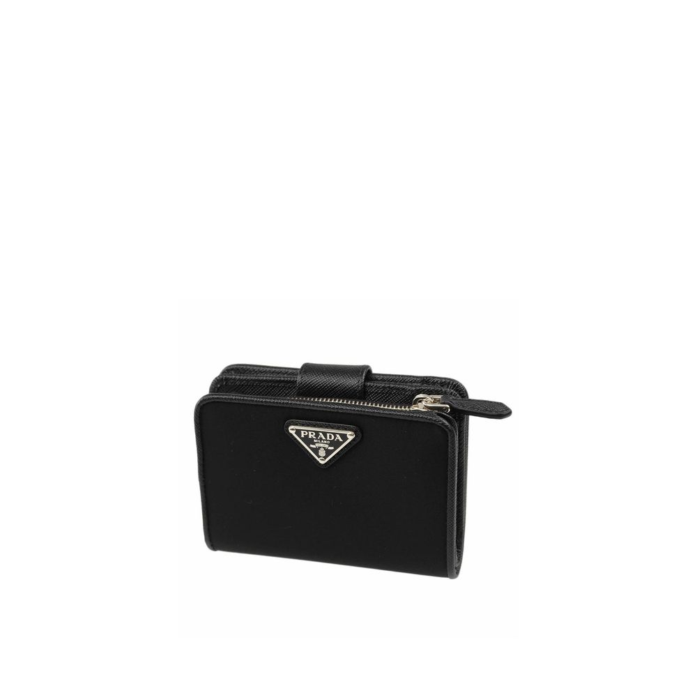 Prada Schwarzes Nylon Portemonnaie