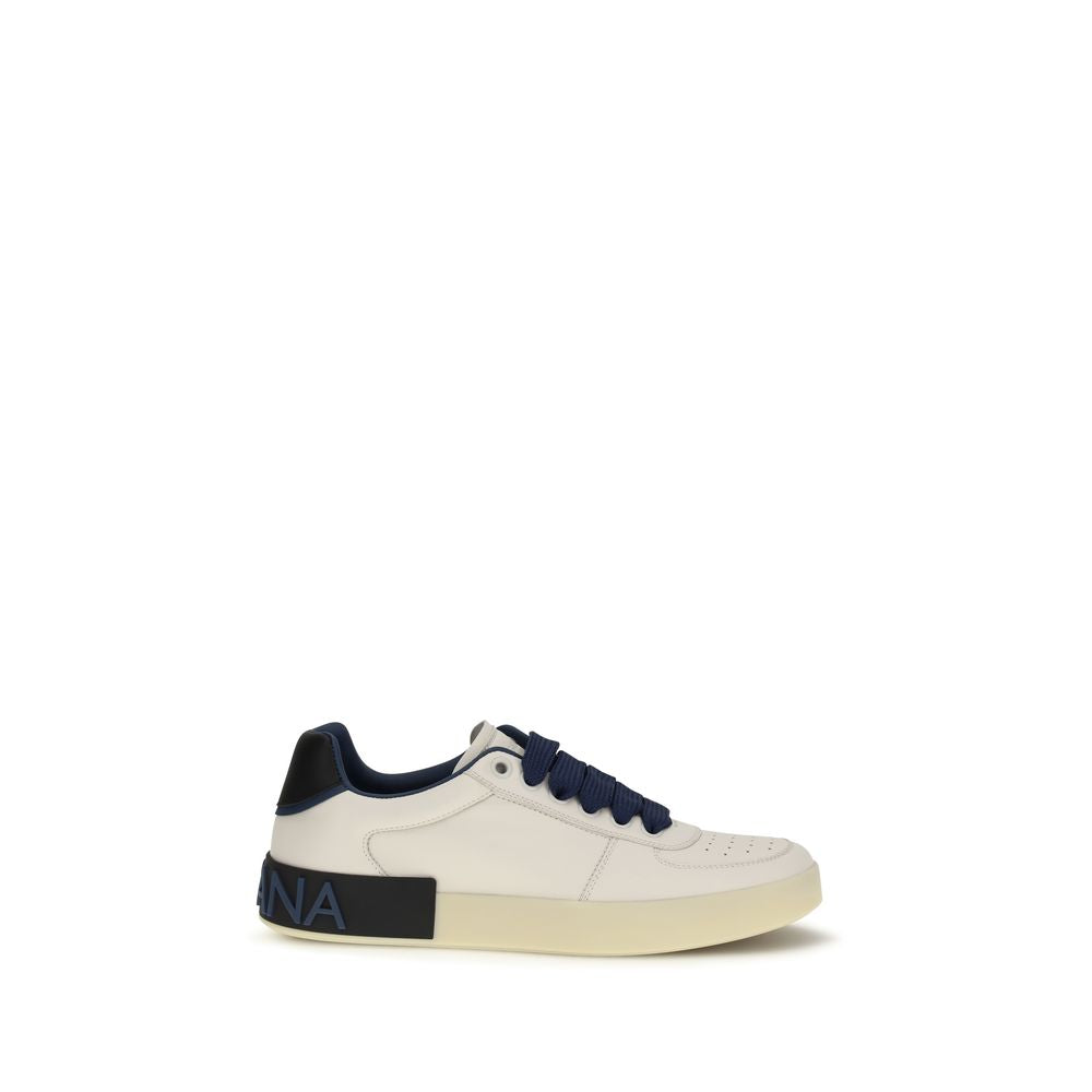 Dolce & Gabbana Multicolor Calf Leather Bos Taurus Low Top Sneakers