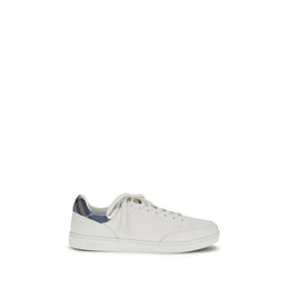 Burberry Weiße Low-Top-Sneaker aus Kalbsleder Bos Taurus