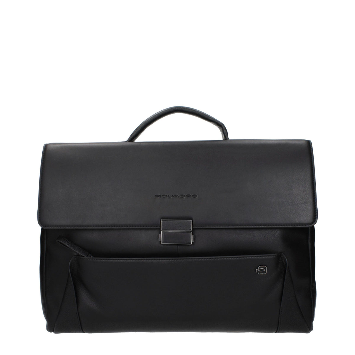 Piquadro Schwarze Leder Aktentasche für Business und Laptop